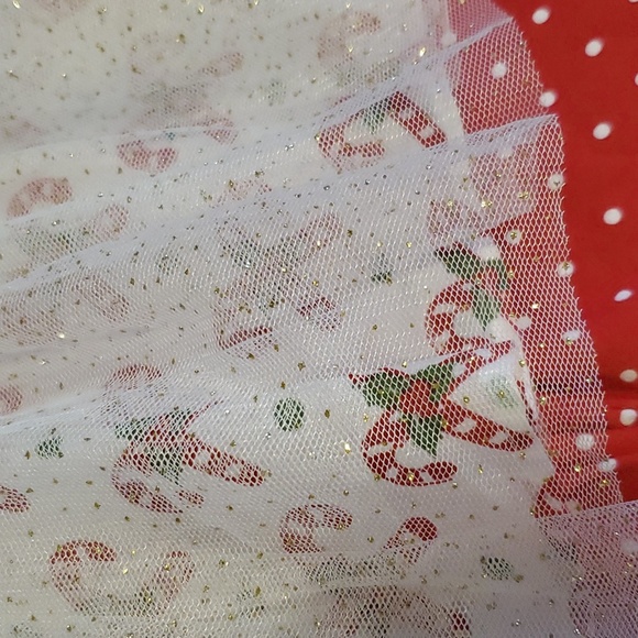 Little Lass NWT Christmas Holiday Outfit Reindeer Rudolph Candy Cane - Picture 4 of 11